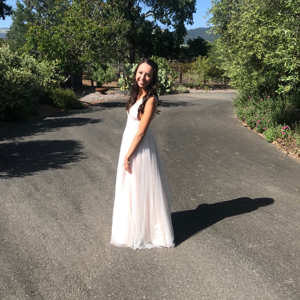 Prom dress in cream